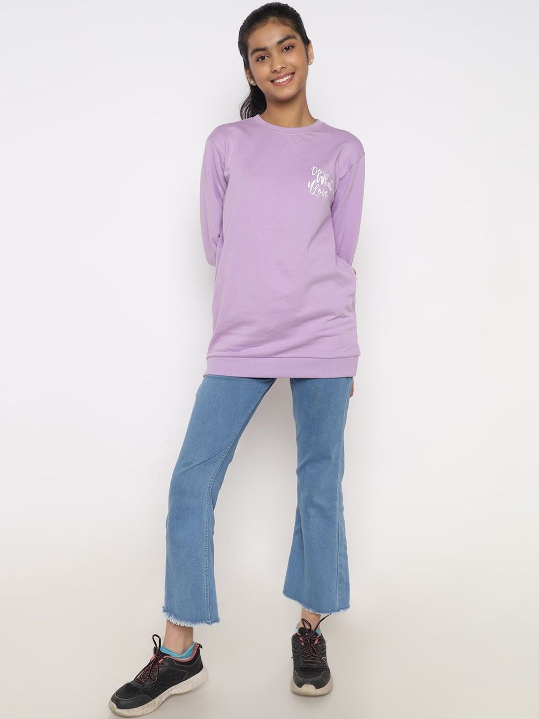 TotzTouch Girls Pack Of 2 Cotton Printed Sweatshirt-picture-33