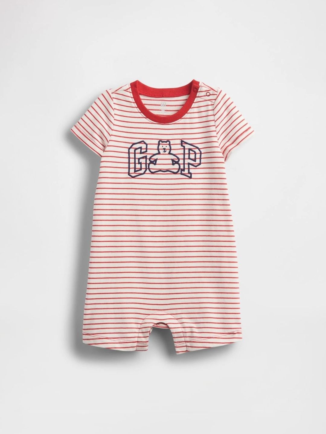GAP Infants Striped Pure Cotton Round Neck Rompers
