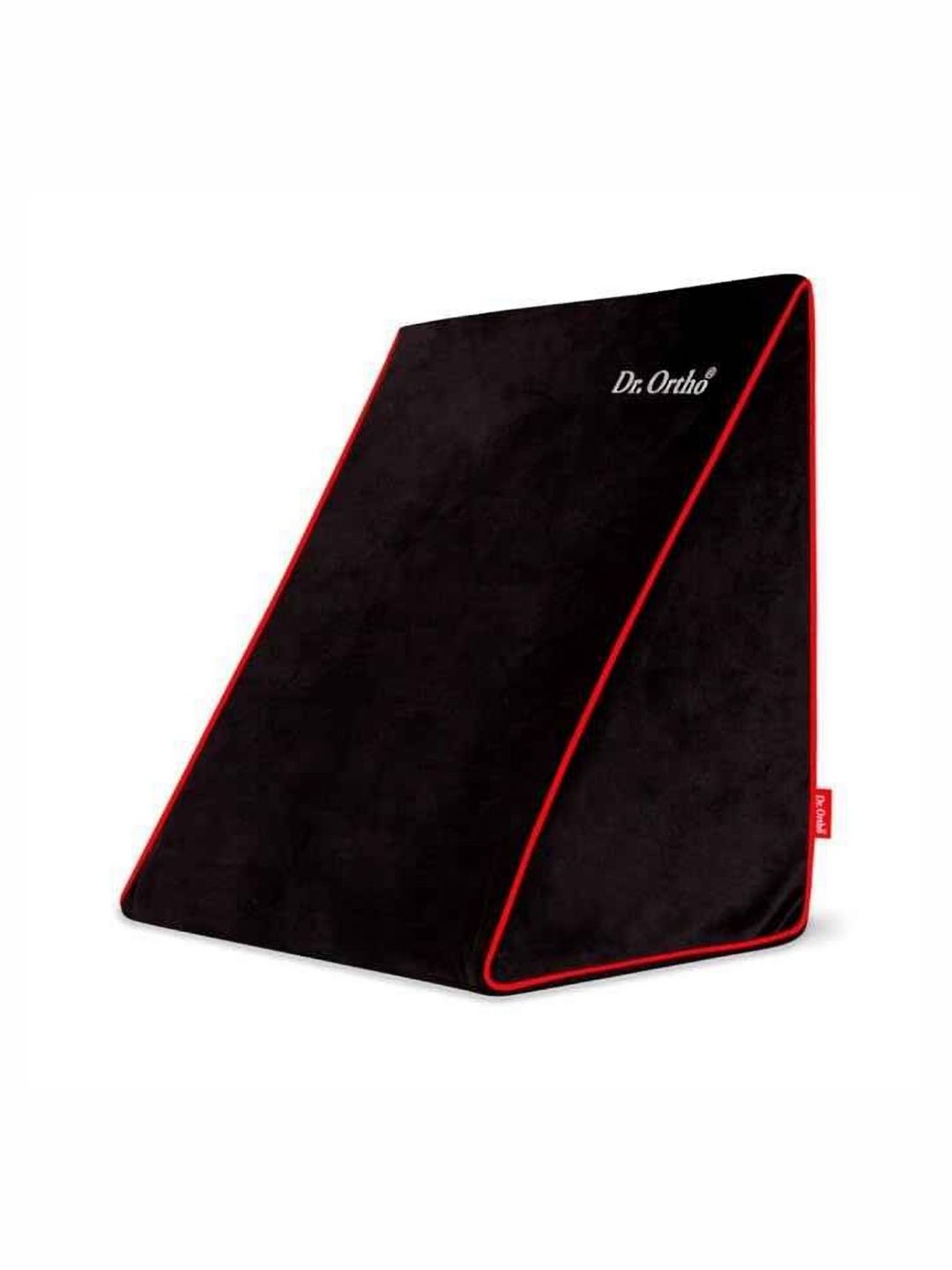 DR.ORTHO Black Memory Foam Filled Faux Velvet Pillow-image-21