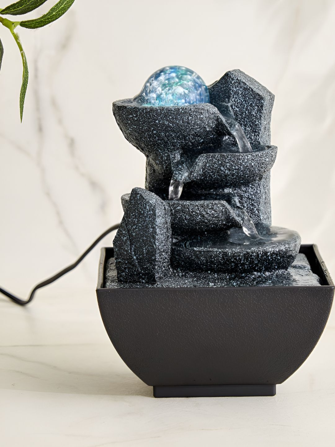 Home Centre Alpine Modern Grey Textured Water Fountain-picture-11