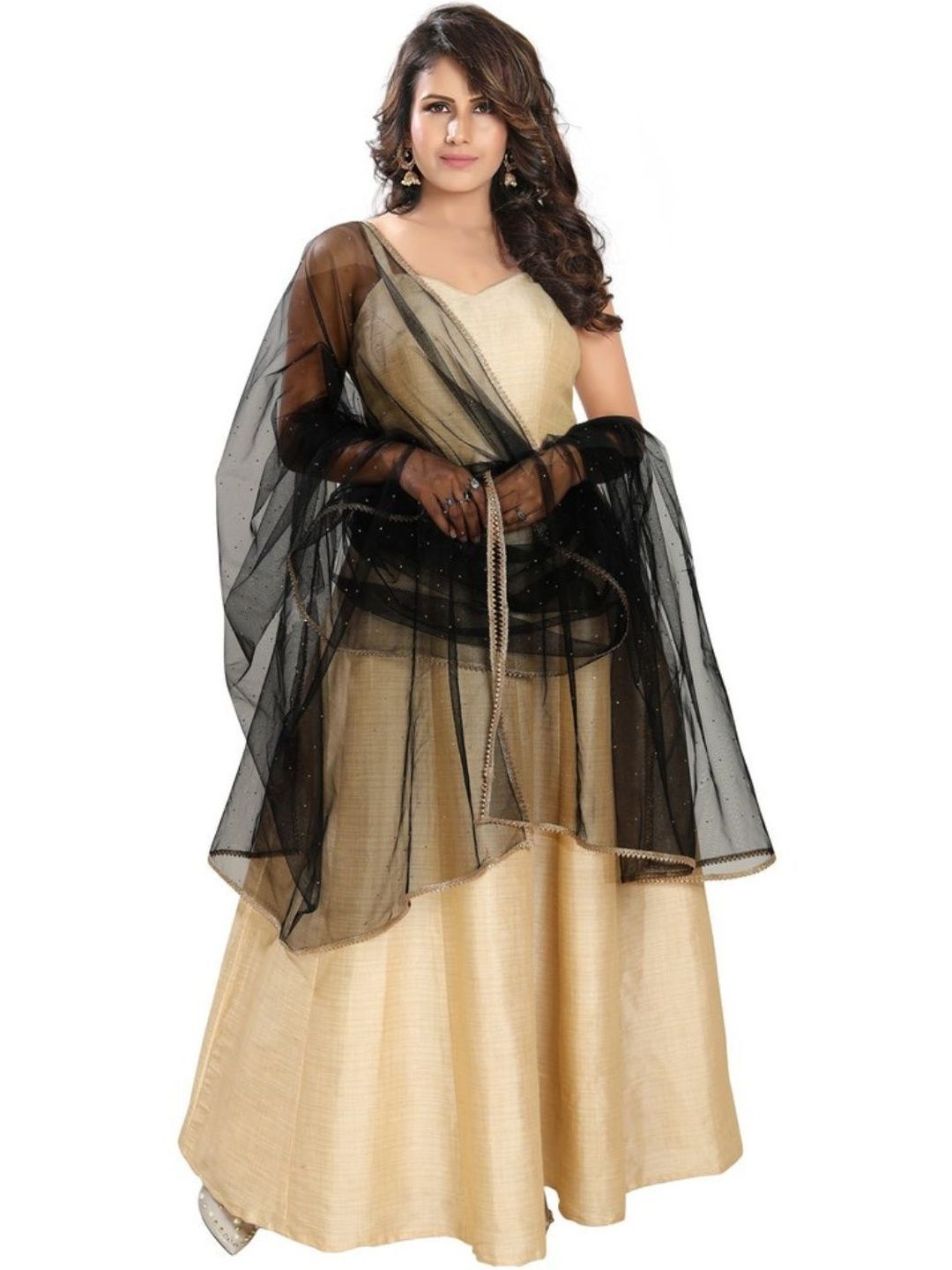 Avantrys Women Embroidered Dupatta With Embellished Border-picture-28