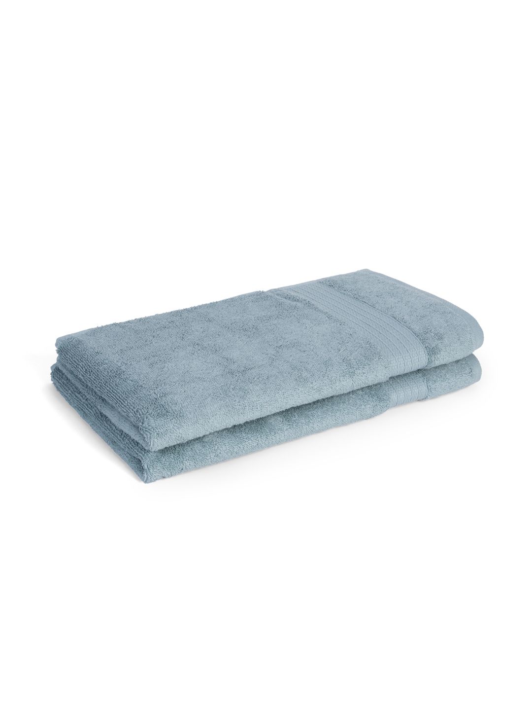 Feather & Spun Pack of 2 Mint Breeze Lavender Antimicrobial Organic Cotton Hand Towel-image-23