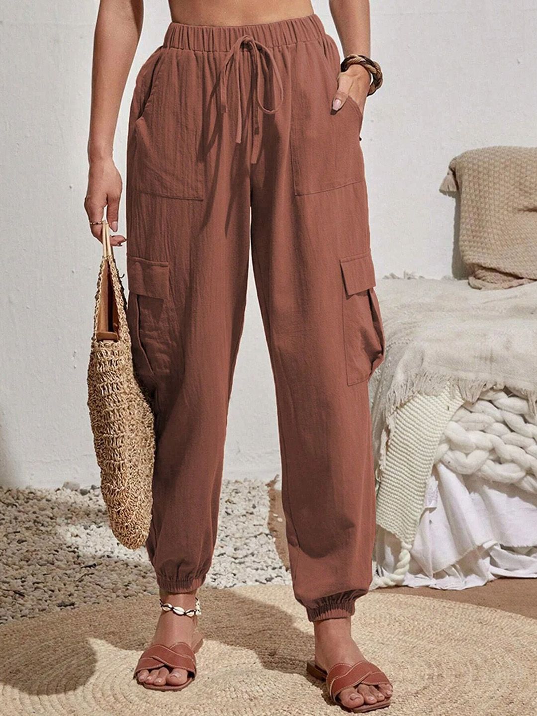 StyleCast Women Regular Fit High-Rise Cargo Trousers-picture-25