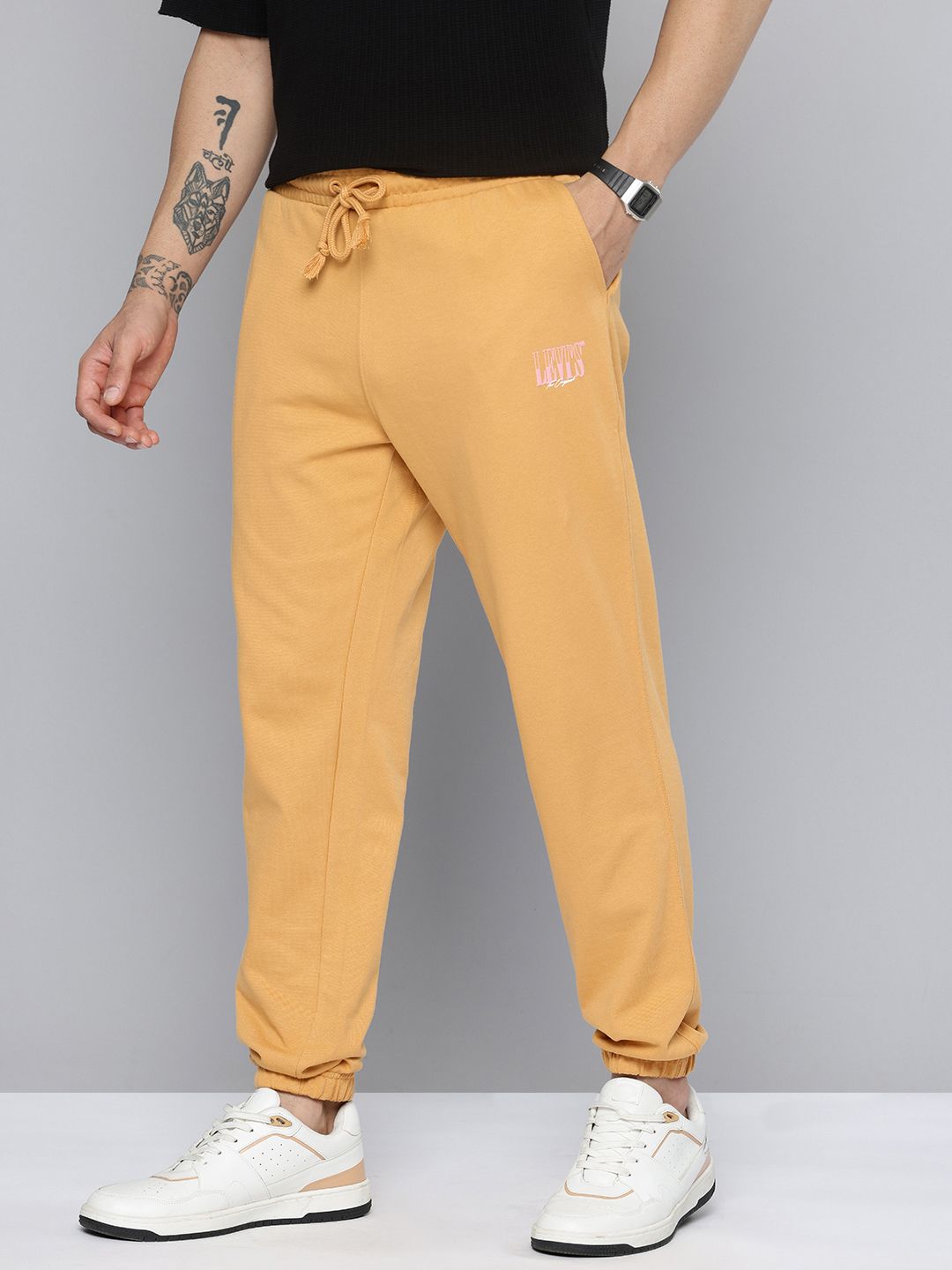 Levis Men Pure Cotton Joggers-picture-17