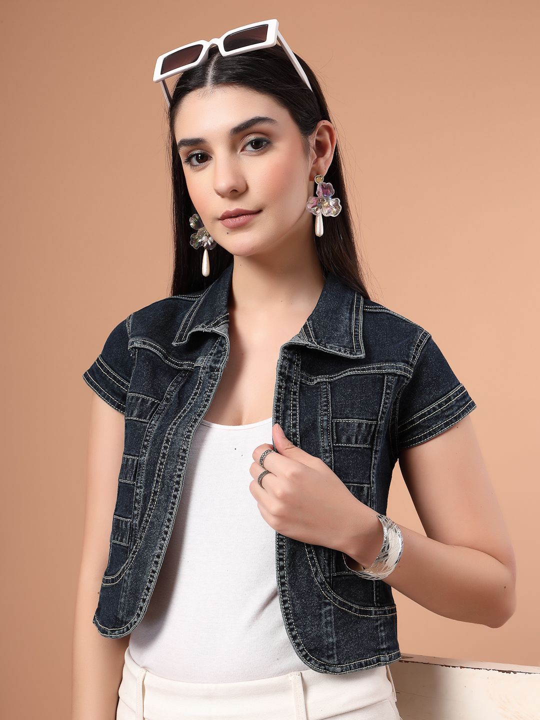Style Quotient Open Front Crop Shrug-image-46