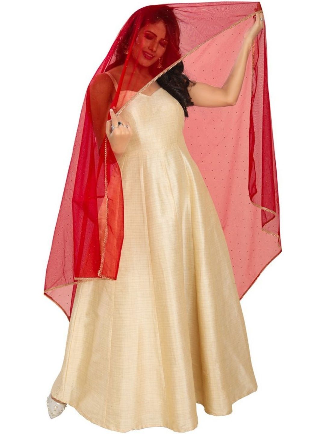 Avantrys Embellished Stone Work Dupatta-picture-34