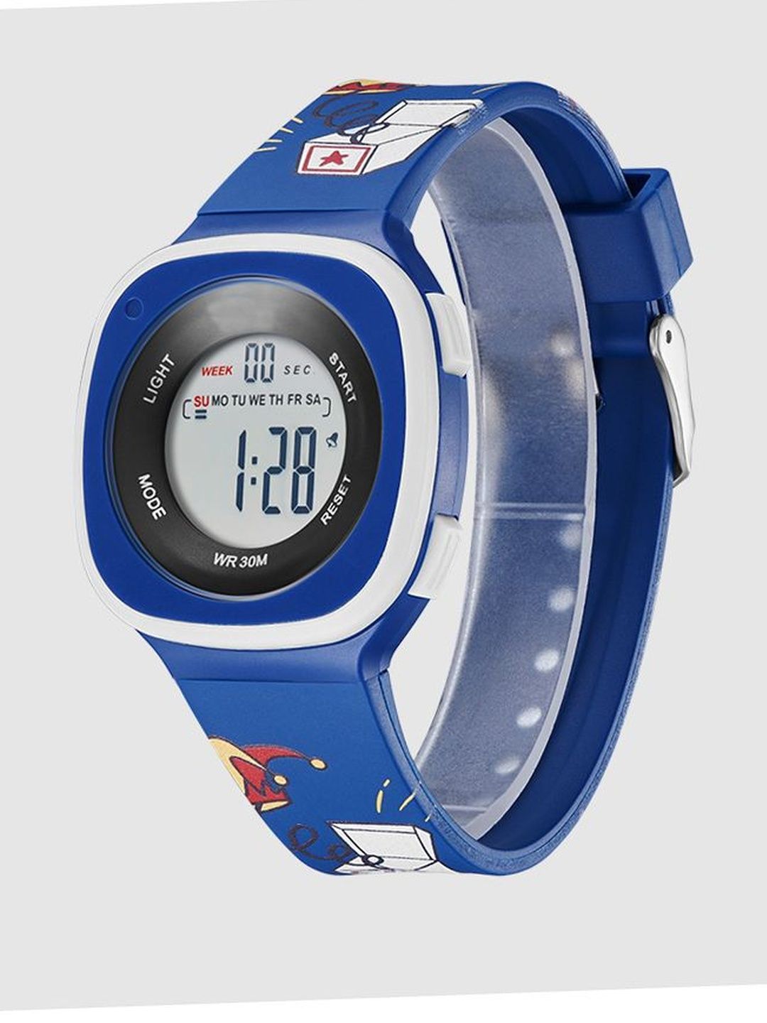 Otage Unisex Kids Patterned Dial & Textured Straps Digital Multi Function Watch-picture-23