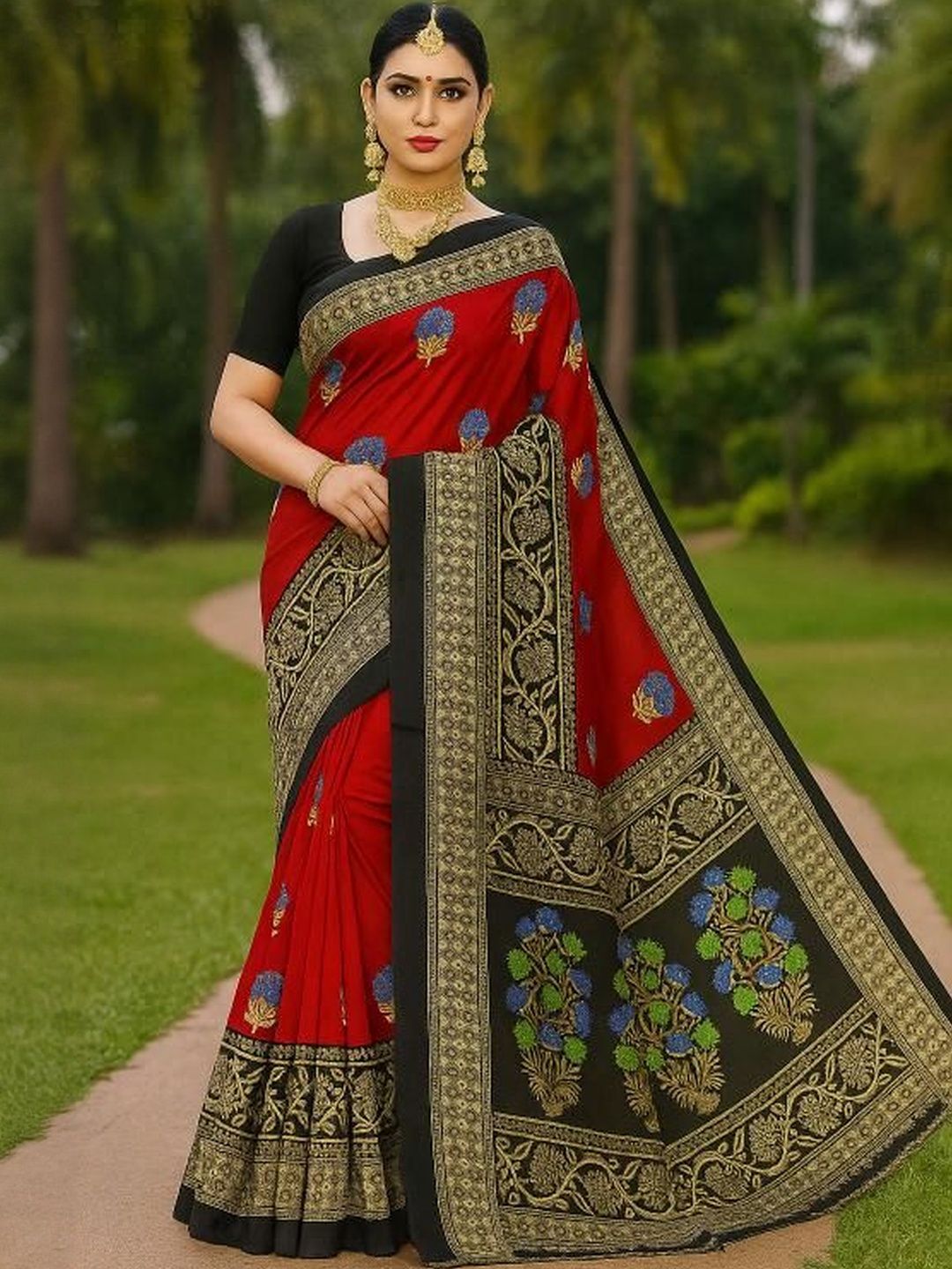 Moda Rapido Printed Art Silk Saree-picture-35