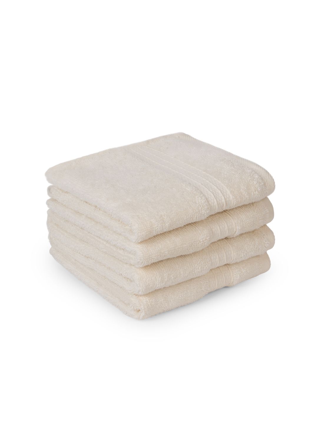Feather & Spun Pack of 4 Cloud Dancer Lavender Antimicrobial Organic Cotton Face Towel-picture-13