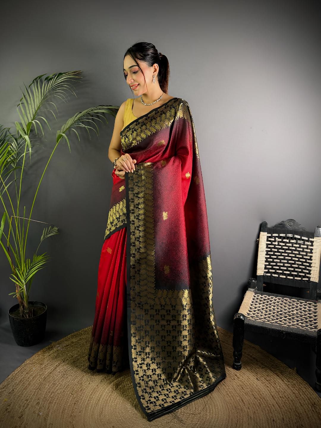 Munir Woven Design Zari Banarasi Saree-picture-33