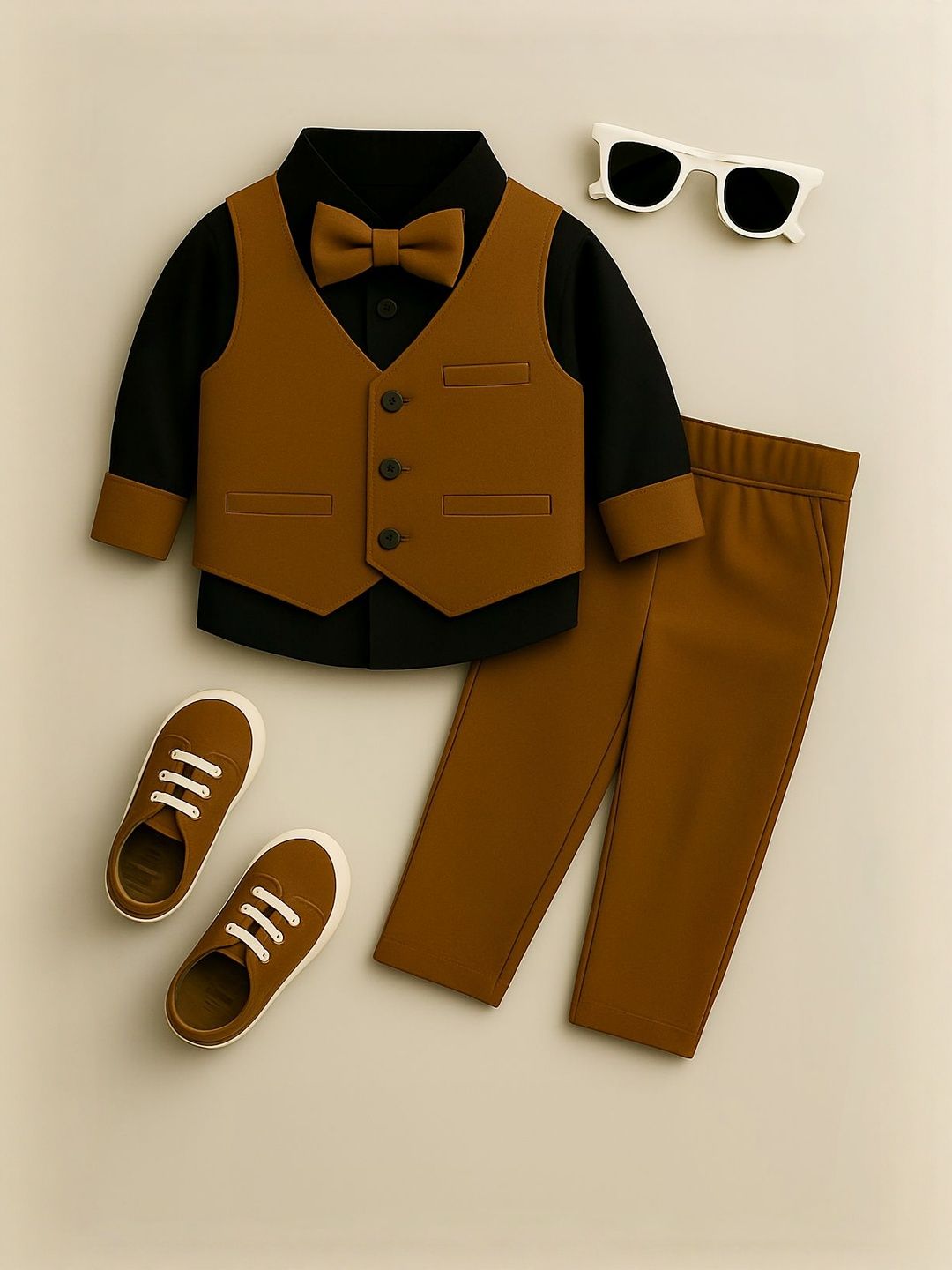FABIZZA Boys Pure Cotton Shirt with Trousers Clothing Set-picture-52