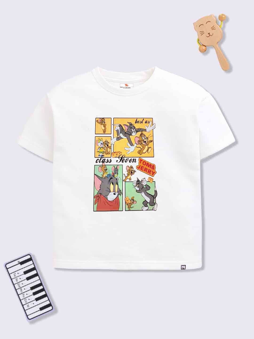 YK X Minute Mirth Girls Tom & Jerry Printed T-shirt-picture-3