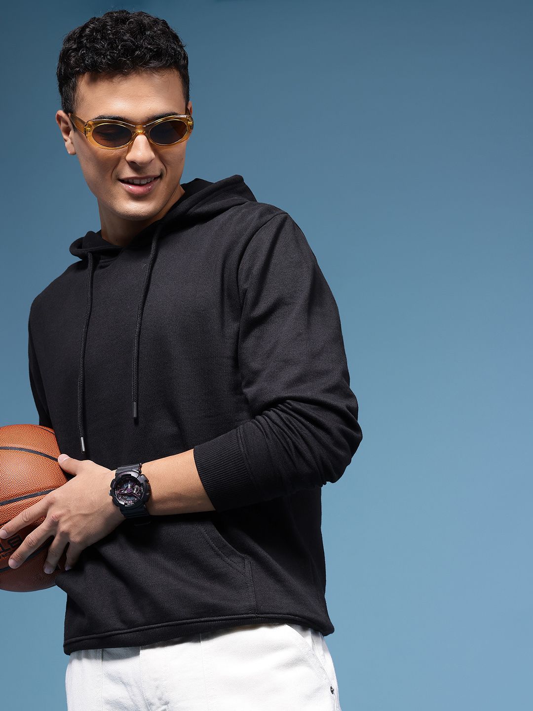 HERE&NOW Hooded Pure Cotton Sweatshirt-picture-12