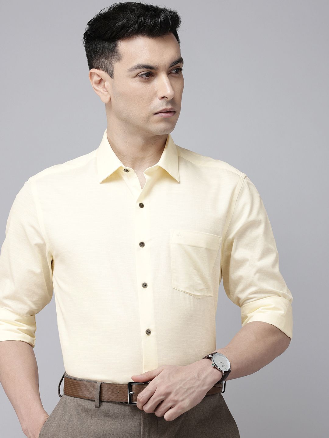 Arrow Manhattan Slim Fit Pure Cotton Formal Shirt-picture-16