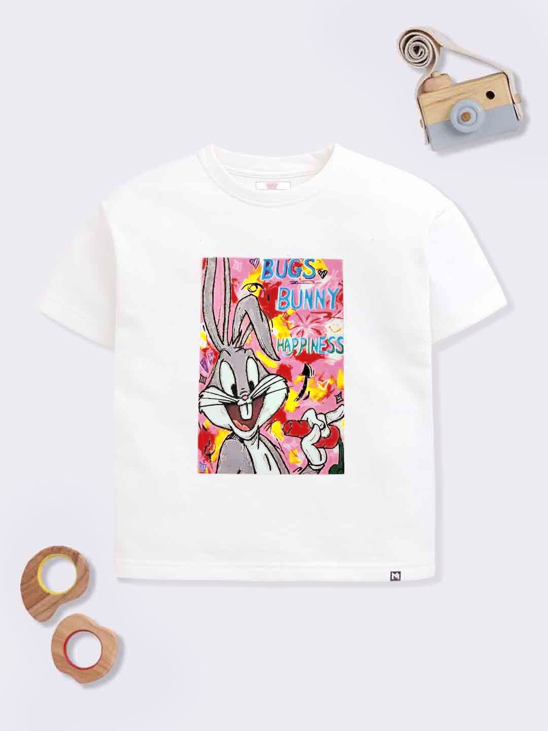 YK X Minute Mirth Girls Bugs Bunny Printed T-shirt-picture-4