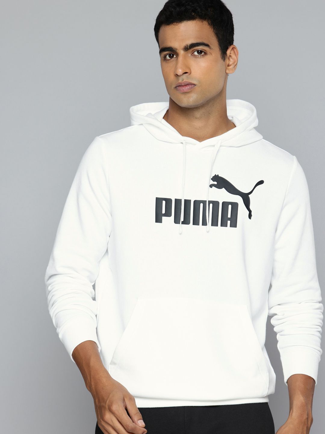 Puma ESS No. 1 Brand Logo Printed Hooded Pure Cotton Sweatshirt-picture-13