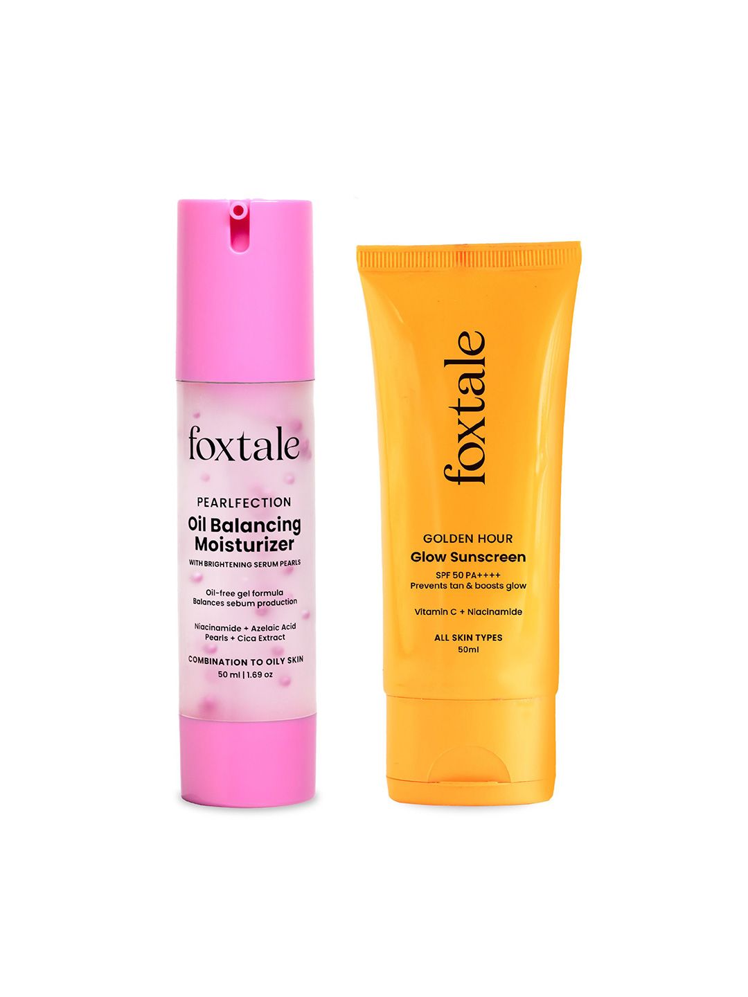 FoxTale Set Of 2 Oil Balancing Moisturizer- 50 ml & Glow Sunscreen- 50 ml-picture-19