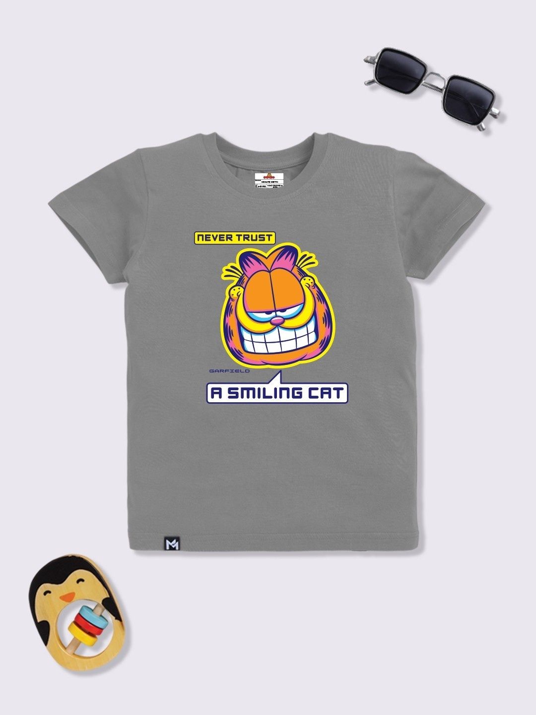 YK X Minute Mirth Boys Garfield Printed T-shirt-picture-19