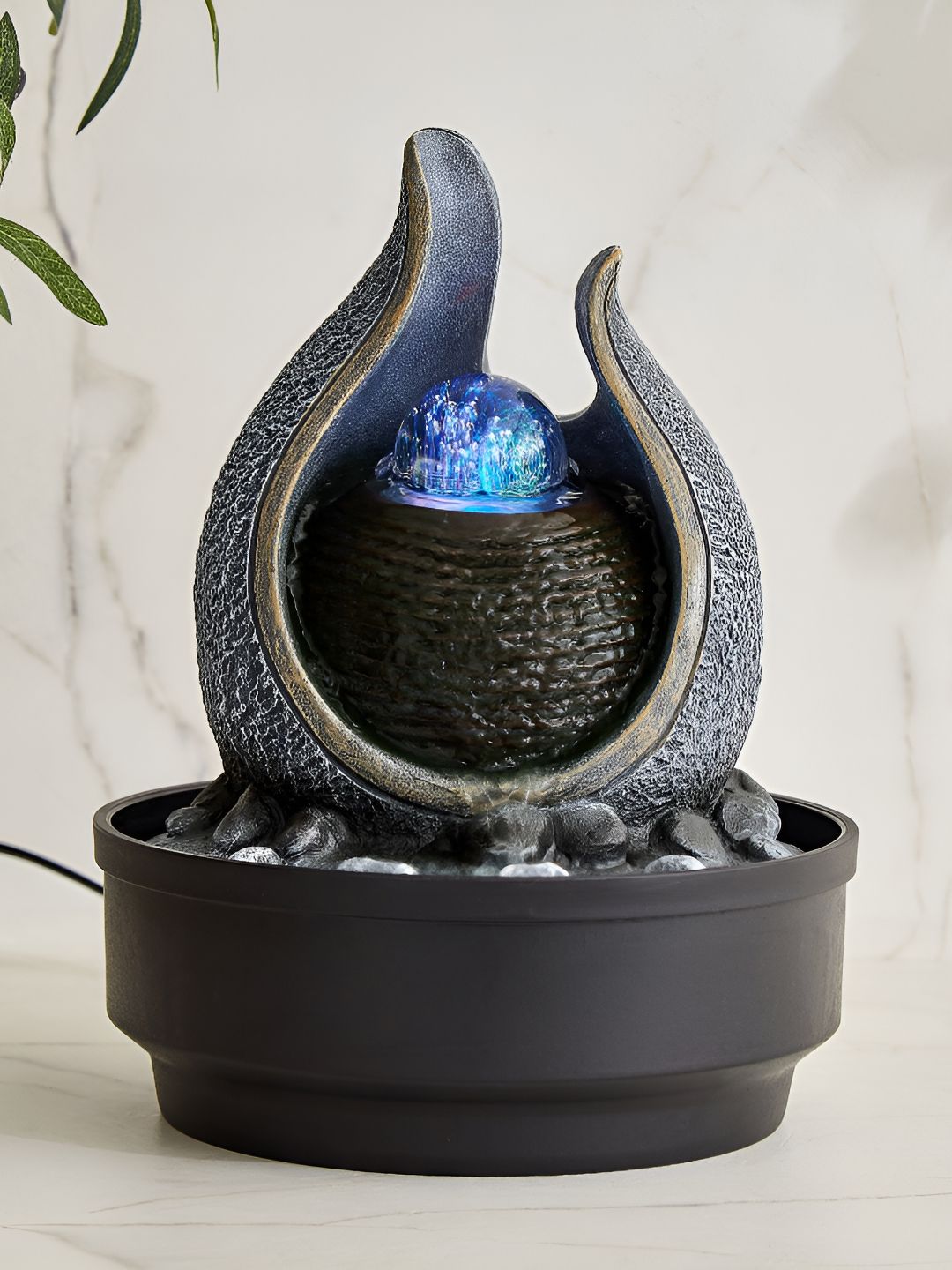 Home Centre Alpine Modern Grey Textured Water Fountain-picture-27