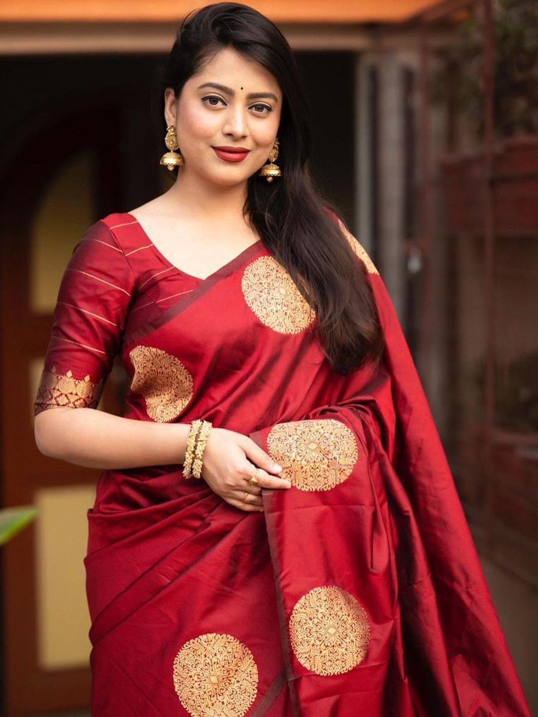 CANIZZARO Woven Design Zari Banarasi Saree-image-34