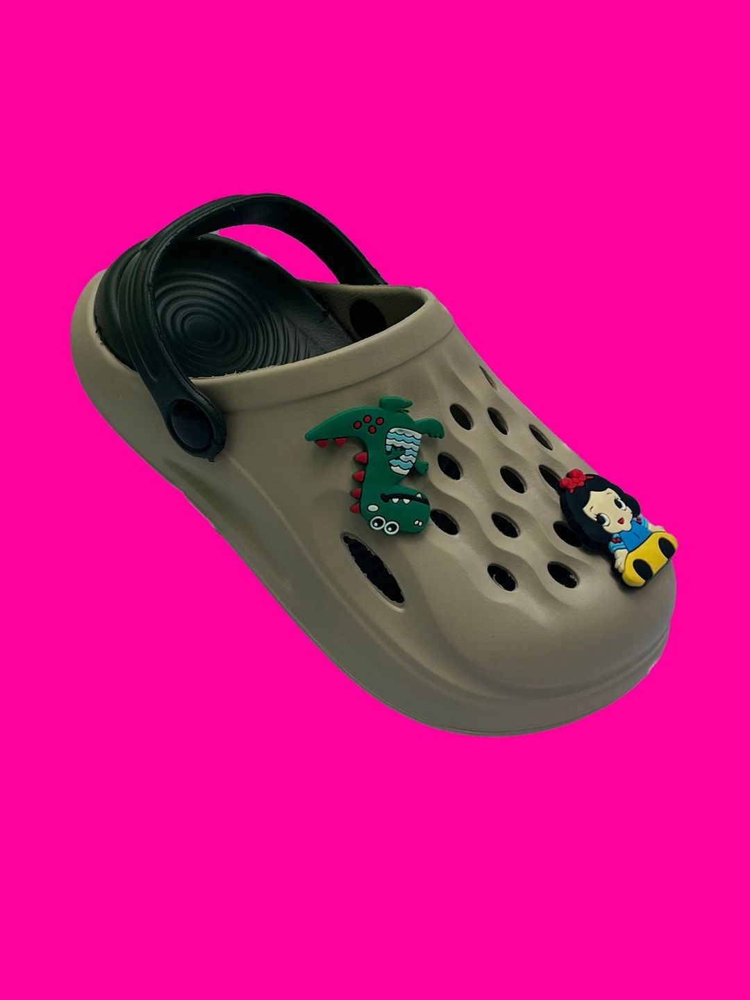 INDUS CLOUD Unisex Grey Kids Clogs-picture-49