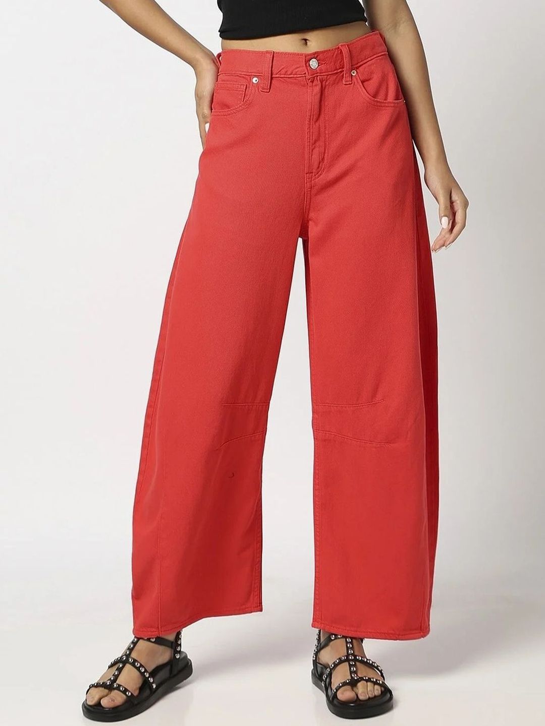 GAP Women Loose Fit Wide-Leg Mid-Rise Jeans-picture-14