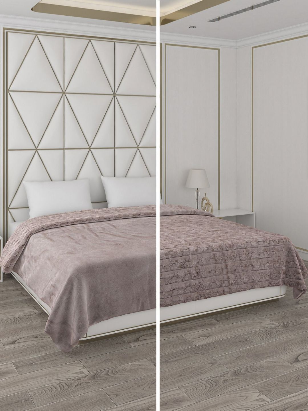 Monte Carlo Brown Printed 850 GSM Heavy Winter Double Bed Blanket-image-25
