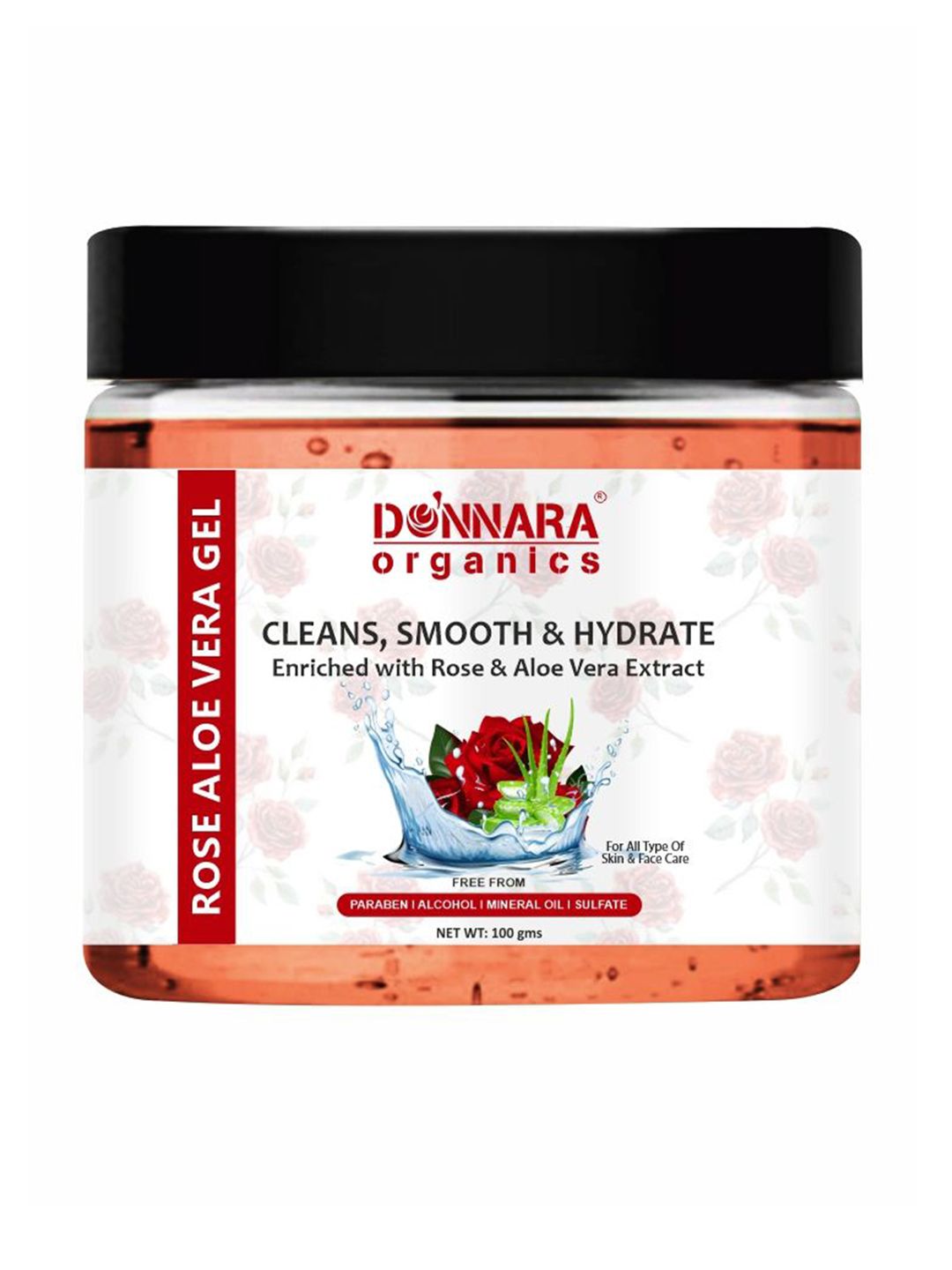 Donnara Organics Rose Aloe Vera Gel - 100 g-image-45