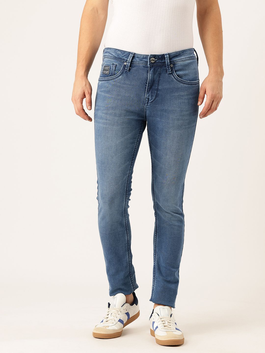 Integriti Men Smart Skinny Fit Mid-Rise Light Fade Stretchable Jeans-picture-38