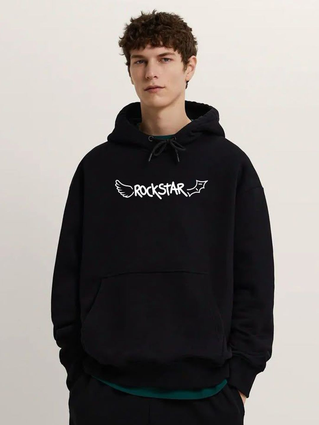 Stitchmeashirt Men Printed Cotton Long Sleeves Kangaroo Pocket Hooded Pullover Sweatshirt-picture-20