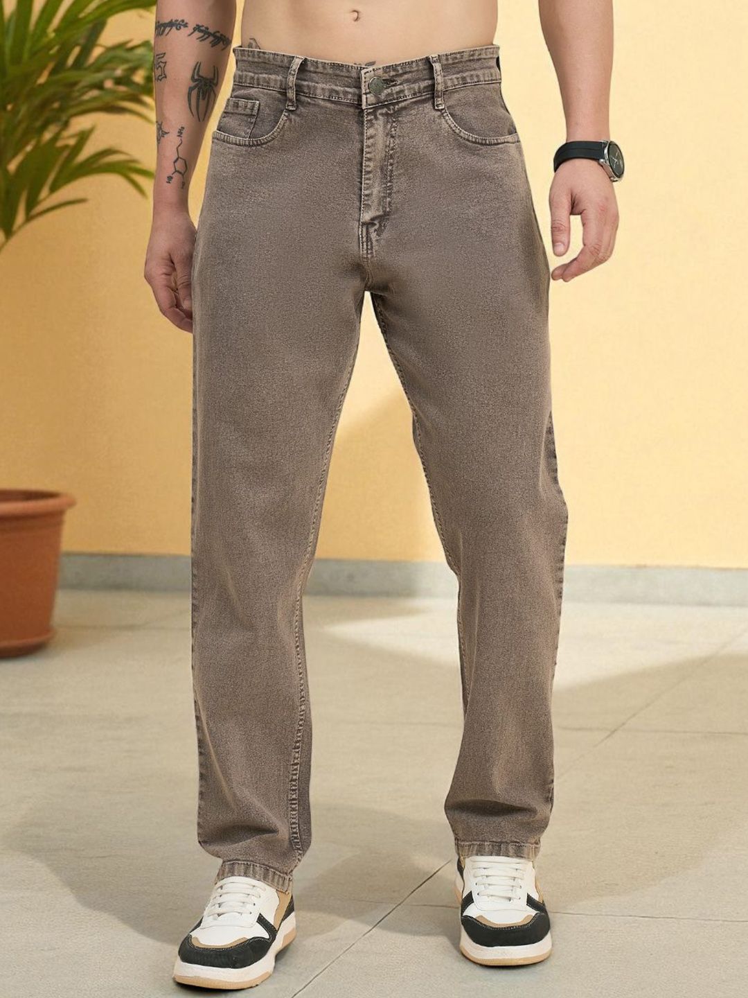 STUDIO NEXX Men Straight Fit Mid-Rise Jeans-picture-56