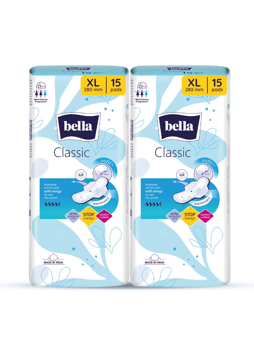 bella Set of 2 Maxi Soft Wings Classic Sanitary Pads - 15 Pieces each-image-26