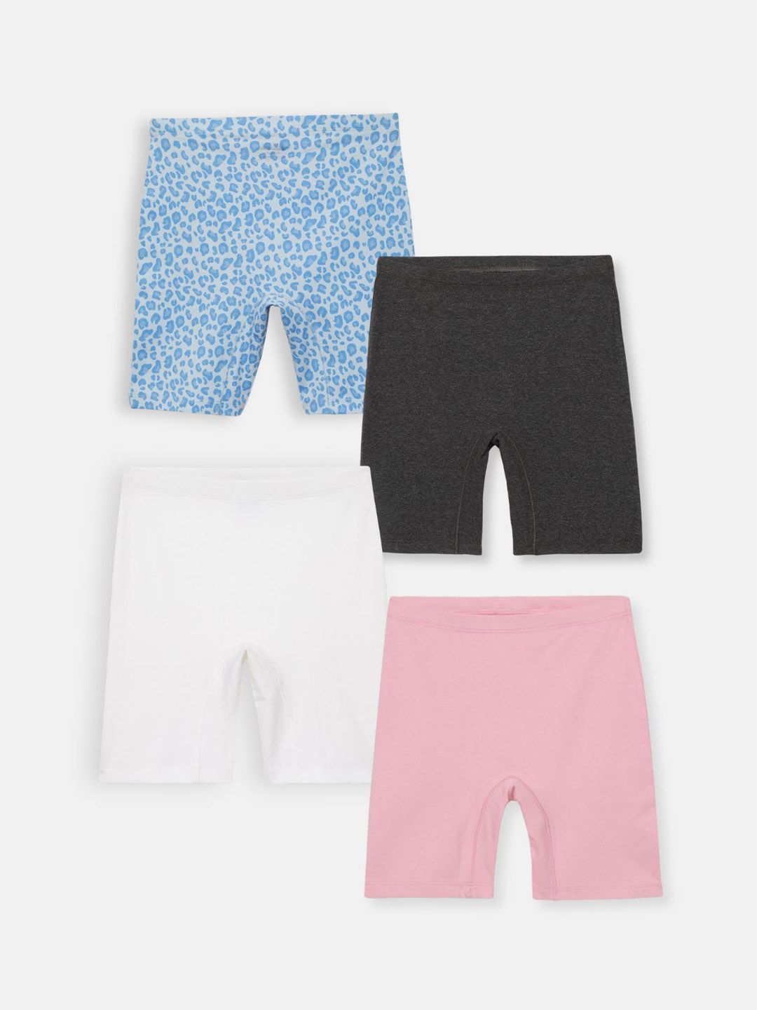 mackly Girls Pack of 4 Regular Fit Shorts-picture-29