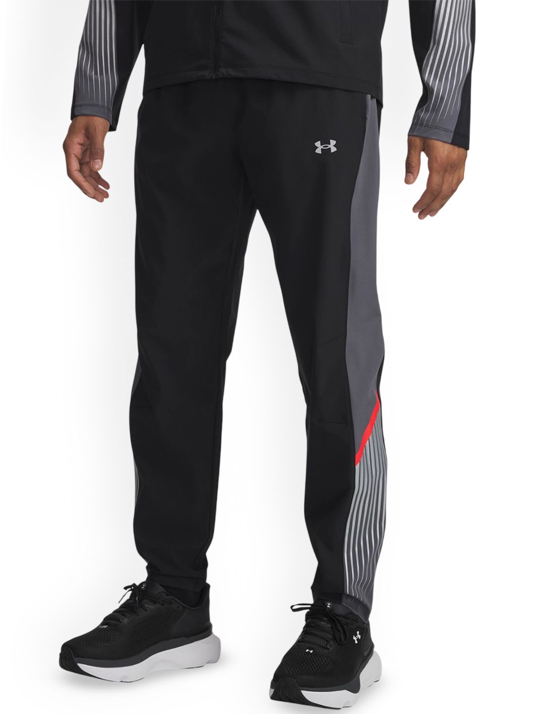 UNDER ARMOUR Velociti Storm Men Brand Logo Printed Slim-Fit Mid Rise Track Pants-picture-55