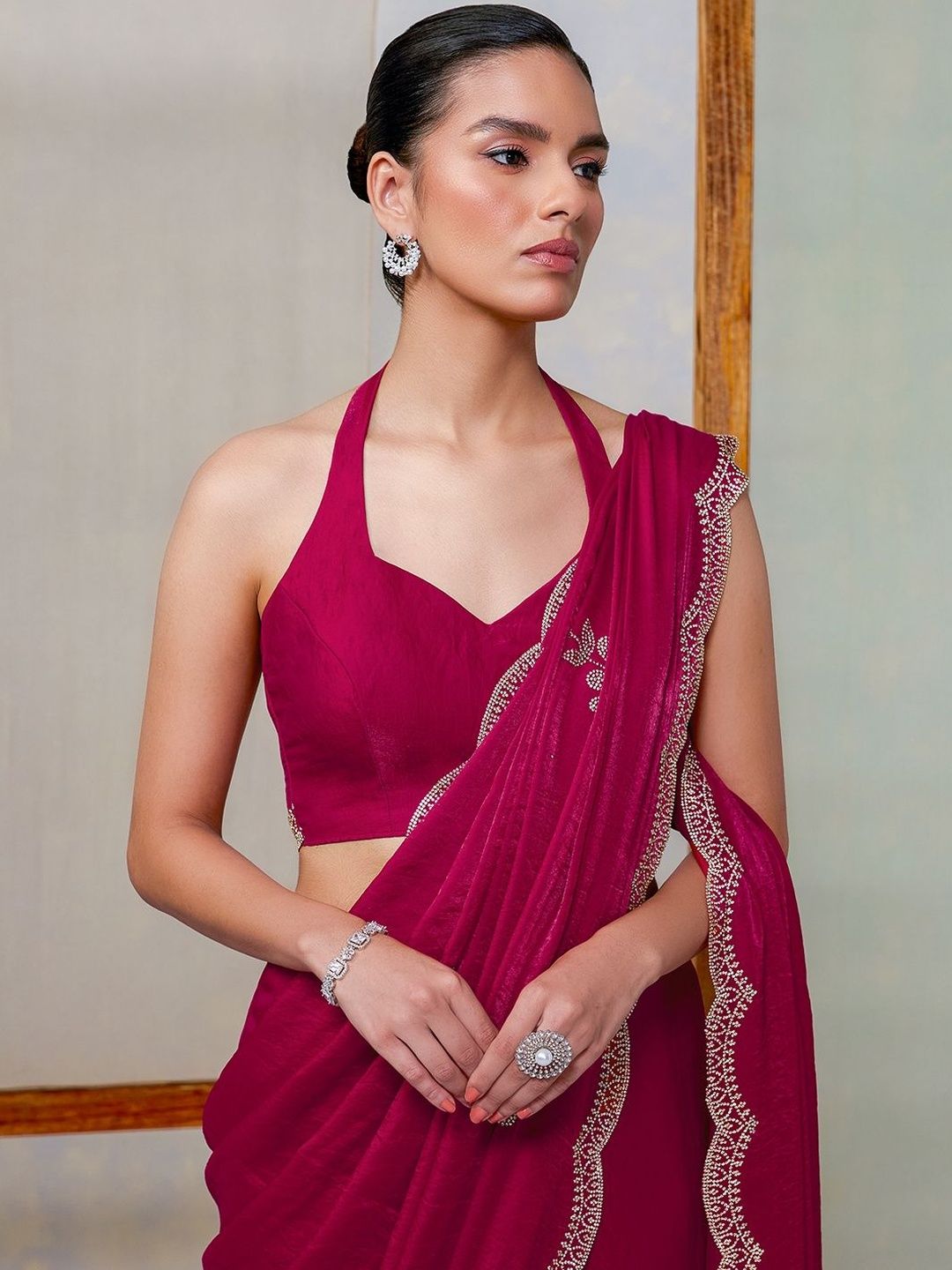 Soch Embroidered Organza Saree-image-38