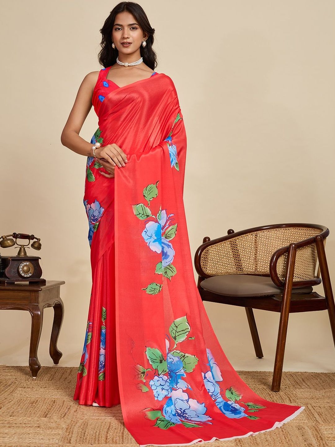 Mitera Floral Printed Saree-picture-15