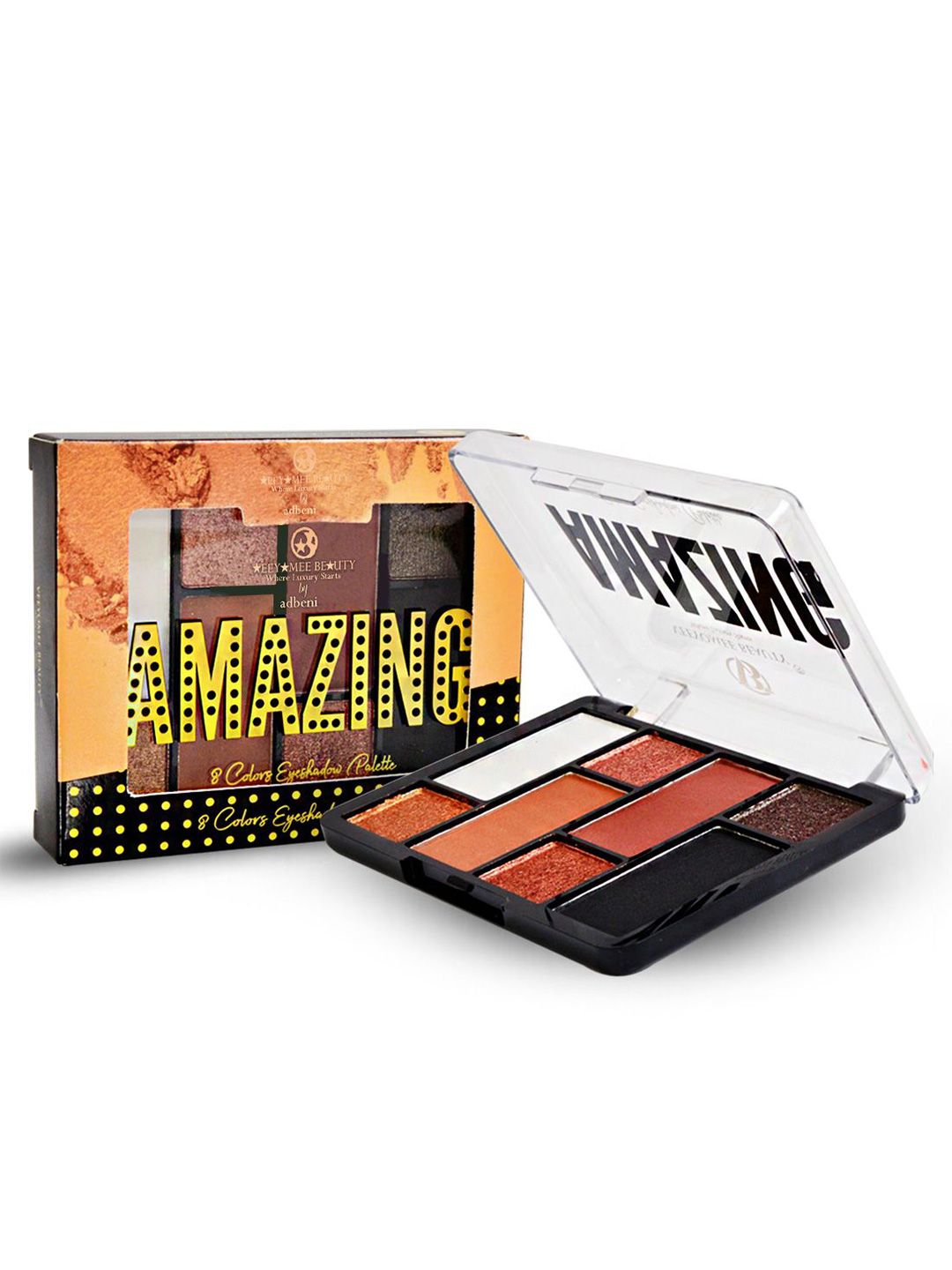 Adbeni 8 Color Waterproof Eyeshadow With Vitamin E - Shade 01-image-24