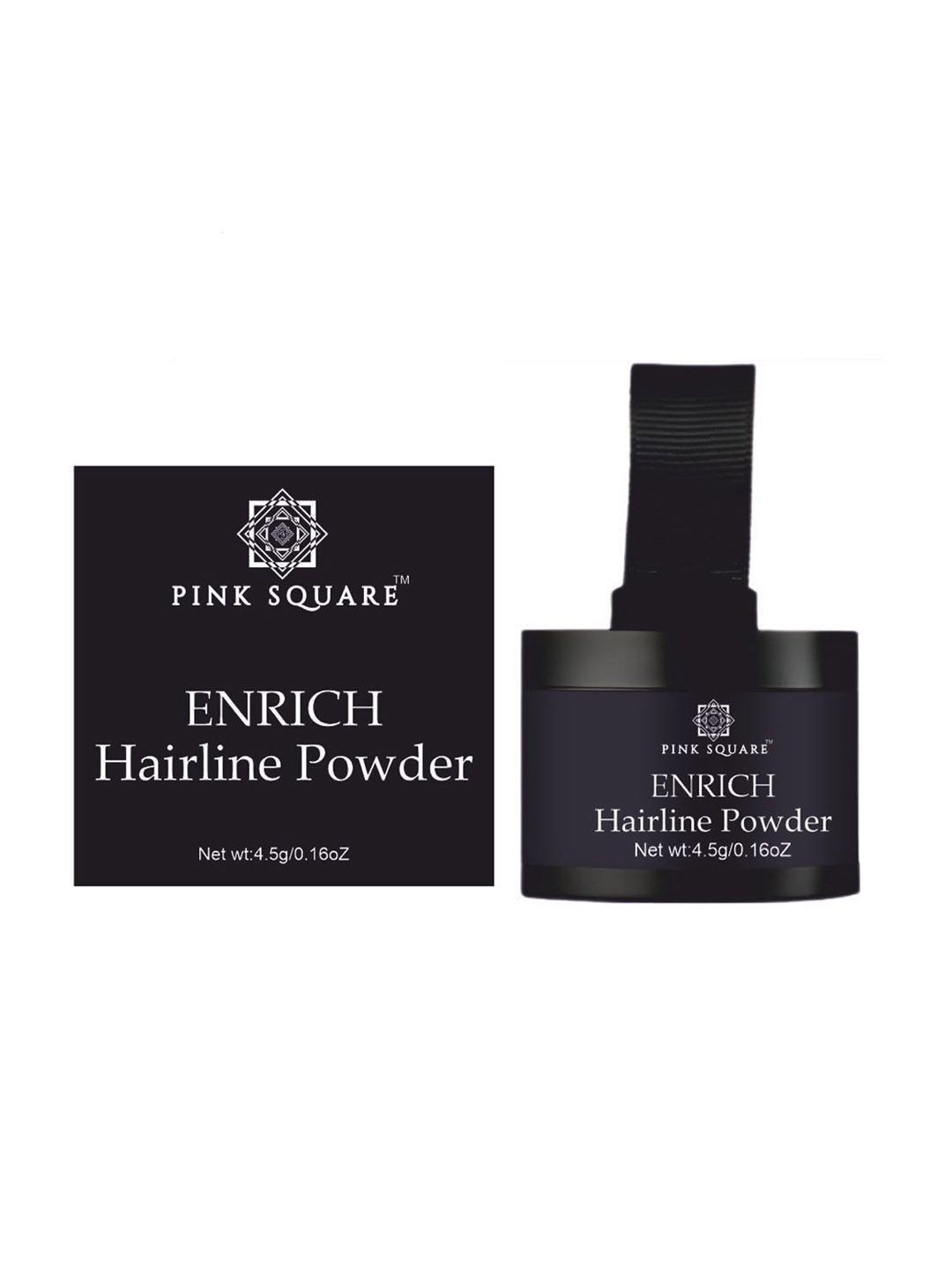 Pink Square Set Of 2 Enrich Hairline Powder- 4 g Each- Black-image-31