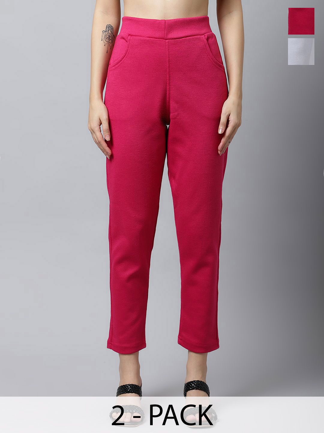 LEGITLOOKS Women Pack Of 2 Trousers-picture-22