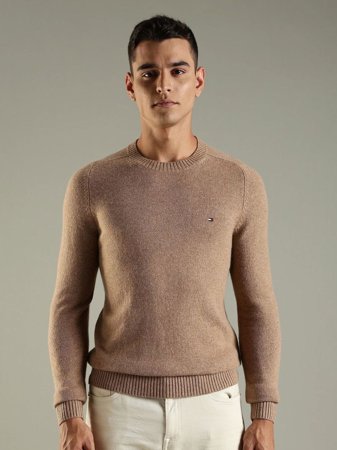 Tommy Hilfiger Men Solid Woollen Pullover-picture-43