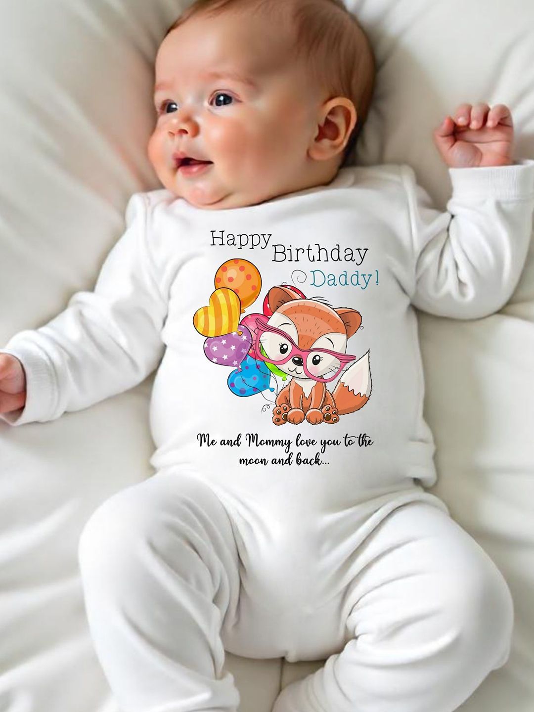 KNITROOT Infants Kids Printed Cotton Round Neck Rompers-picture-28