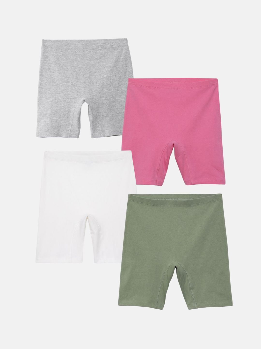 mackly Girls Pack of 4 Regular Fit Shorts-picture-26