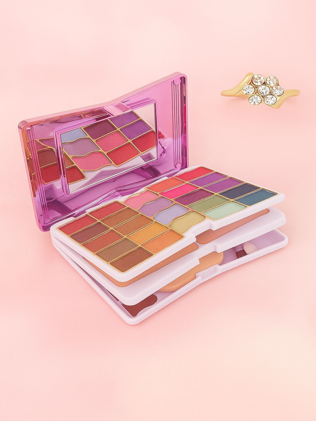 A.D.S Eye Shadow Palette & Blush Makeup Kit - 45 g-image-3