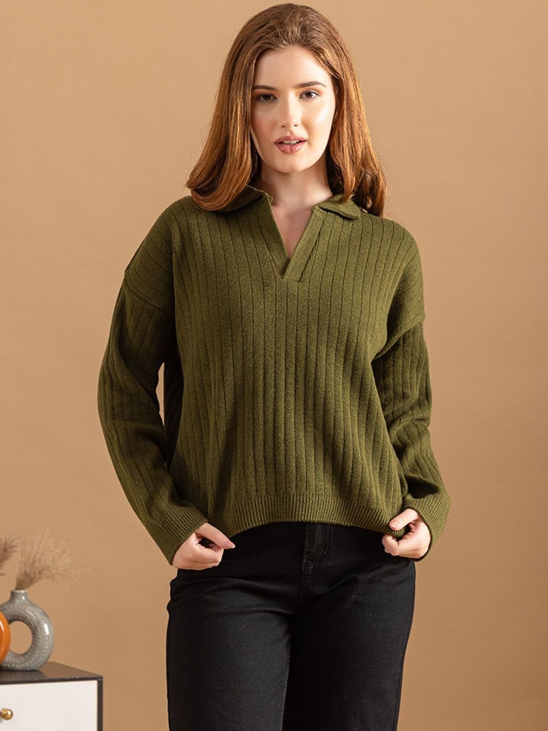 Roadster Women Winter Ribbed Knit Sweater-picture-36