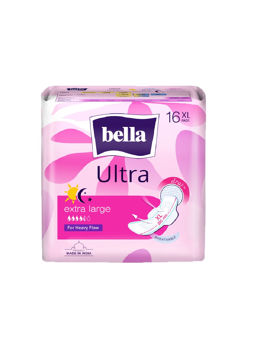 bella Ultra Drai Sanitary Napkins for Heavy Flow - 16 XL Pads-image-27