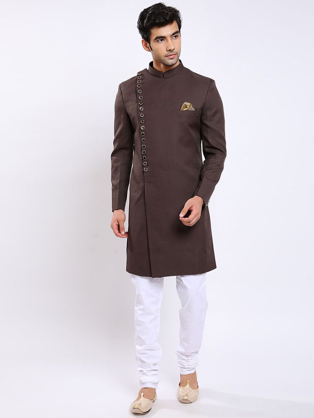 Awadhshree Men Anghrakha Style Indo-Western Suit-picture-35