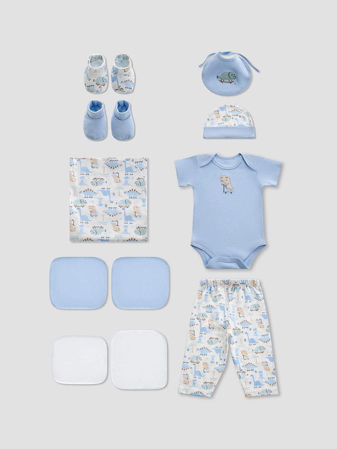 Juniors by Babyshop Boys Pack Of 13 Pure Cotton Baby Clothing Gift Set-picture-14