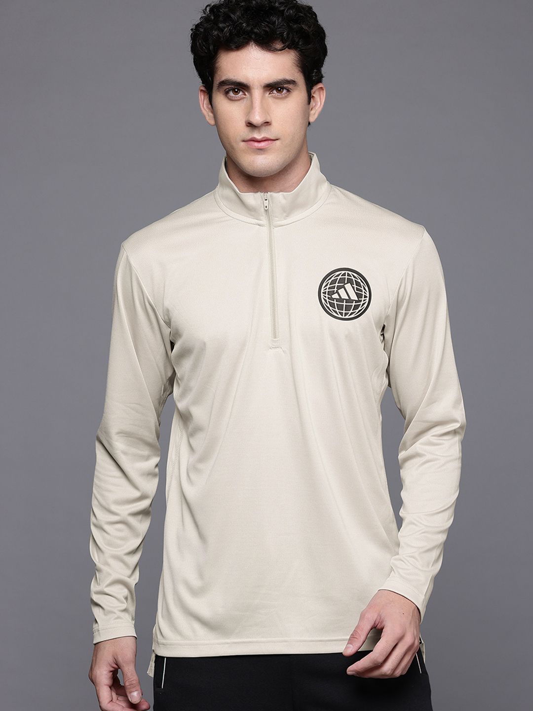 ADIDAS GFX 1/4 Zip Training Sweatshirt