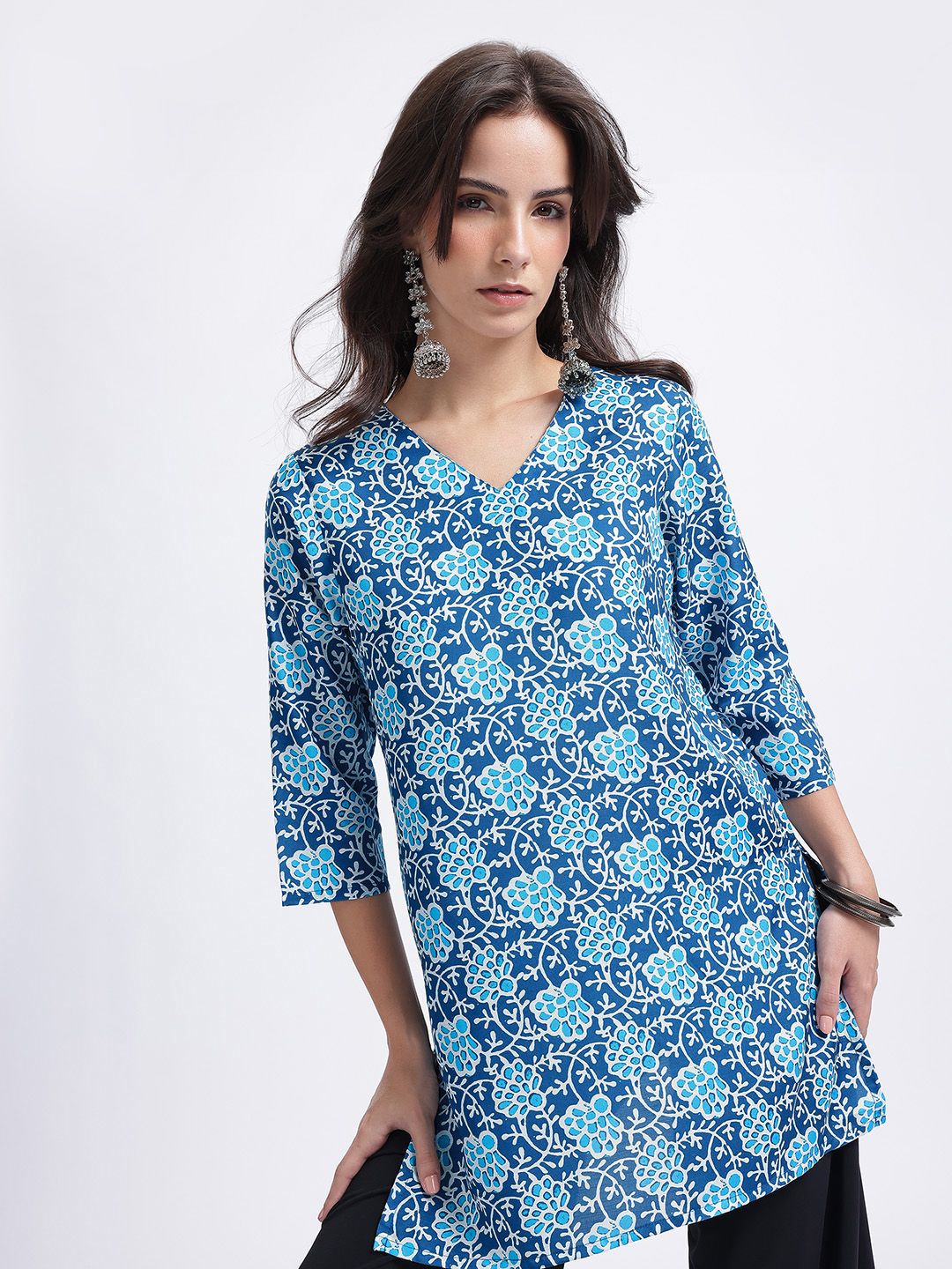 Anouk Rustic Ethnic Motifs Print Straight Kurti-picture-34