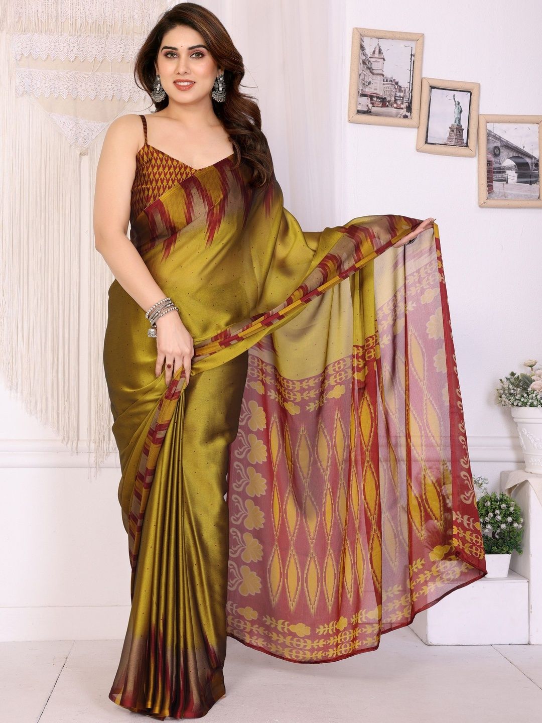 SUPERLAXMI Women Pure Chiffon Designer Saree-picture-26